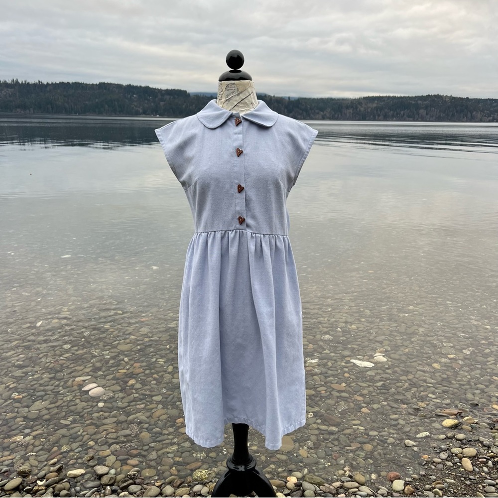 Linen Peter Pan Collar Dress